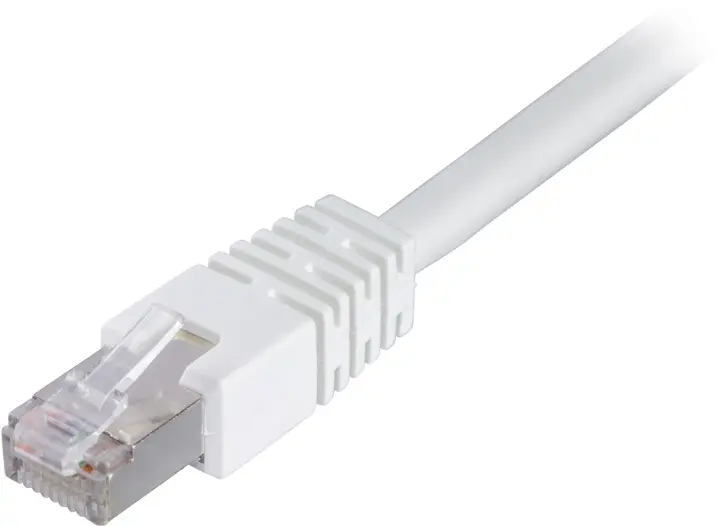 DELTACO F/UTP Cat6 patchkabel, LSZH, 30m, hvit