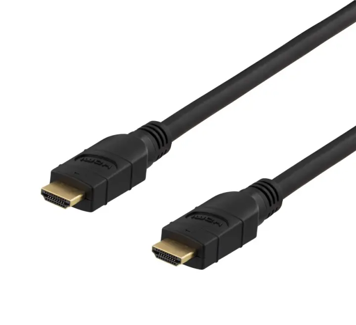 DELTACO PRIME aktiv HDMI-kabel, 10m, 4K 60Hz, Spectra, svart
