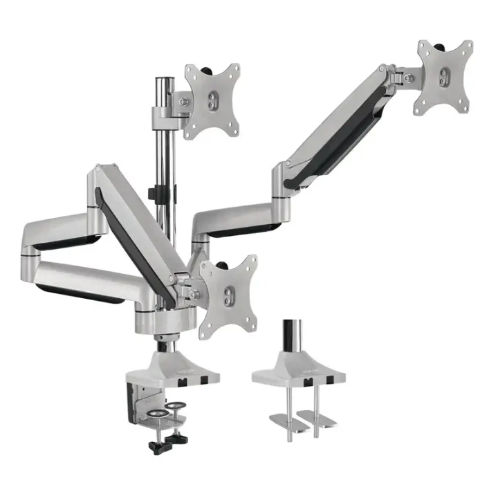 LogiLink Monitorarm trippel 13-32" gass