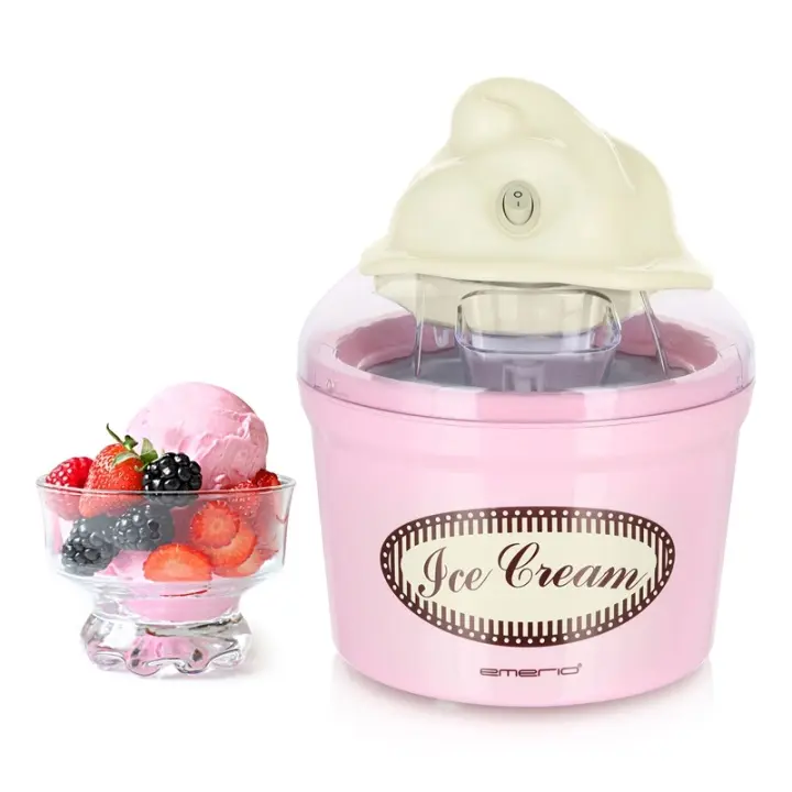 Emerio Iskremmaskin Retro Pink 1,2l