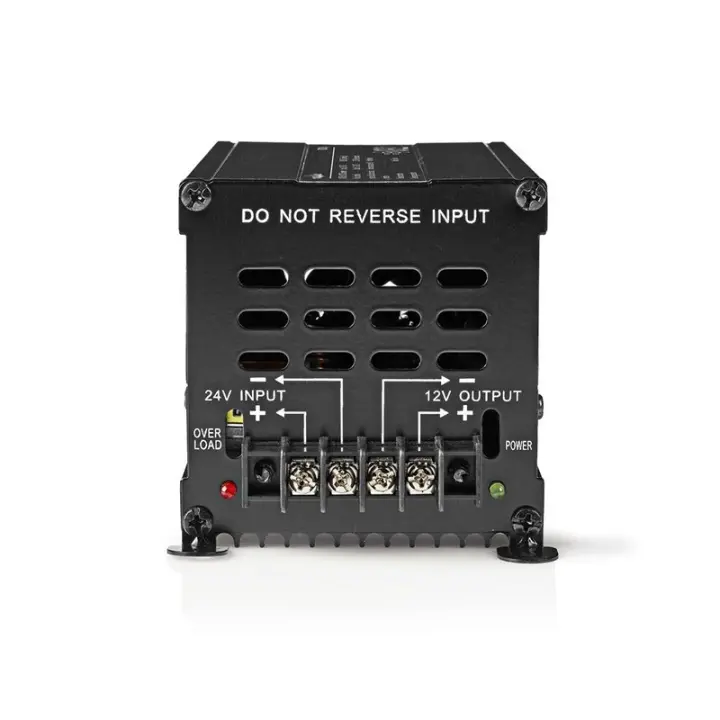 Nedis Strøm Converter | Bil Drevet | 24 V DC | 12 V DC | 240 W | Skru Terminal | Equalizer med sikring
