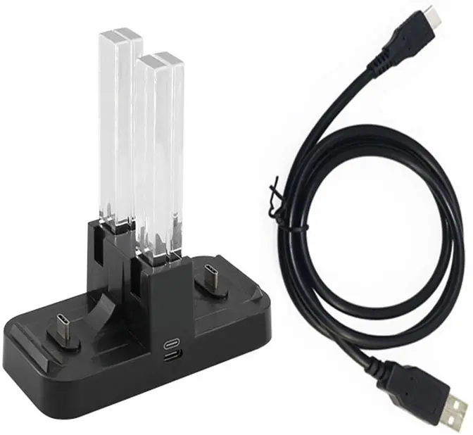 4 x Ladestasjon for Nintendo Switch og alle kontrollene