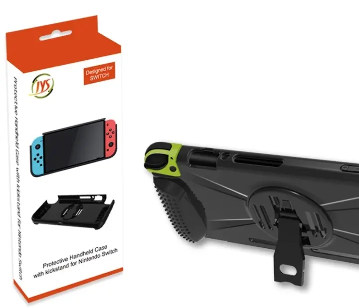 Beskyttende etui med stativ for Nintendo Switch, Svart