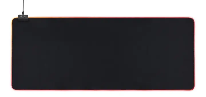 DELTACO GAMING DMP310 RGB-musematte, 90x36cm, 13 LED moduser, svart