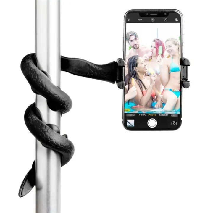 Celly Snake Fleksibel selfiepinne Svart