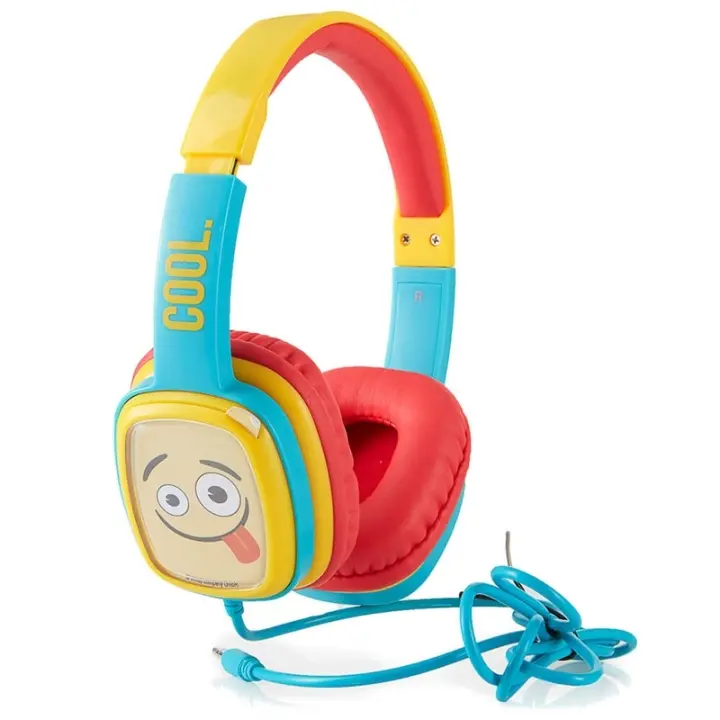 Emoji Hodetelefon Flip'N'Switch Junior On-Ear Blå 85dB