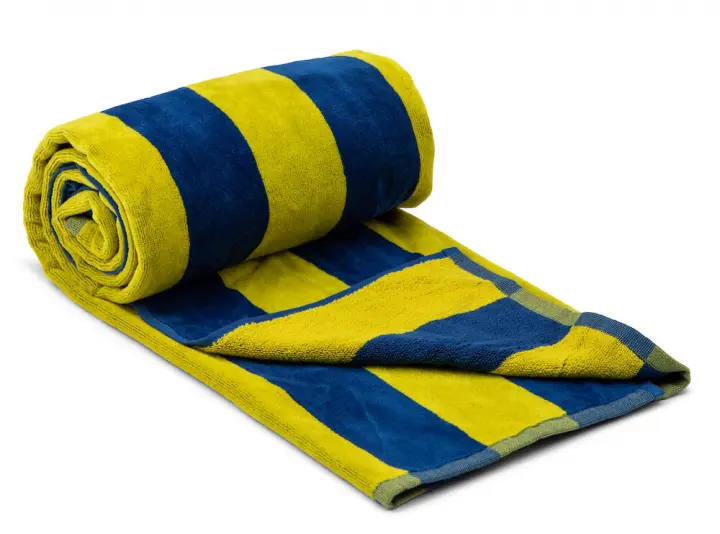 Lord Nelson Victory Strandhåndkle Cabana, Navy/gul, 80x160 cm