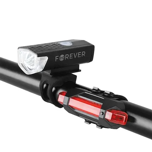 Forever Outdoor Sykkellyktsett foran/bak BLG-200