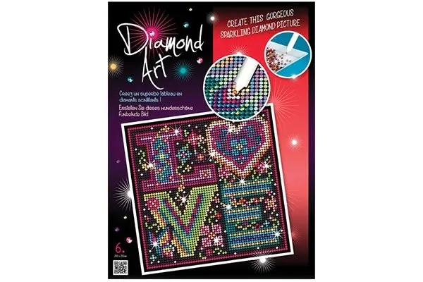 Diamond ARt 20x20cm Kjærlighet