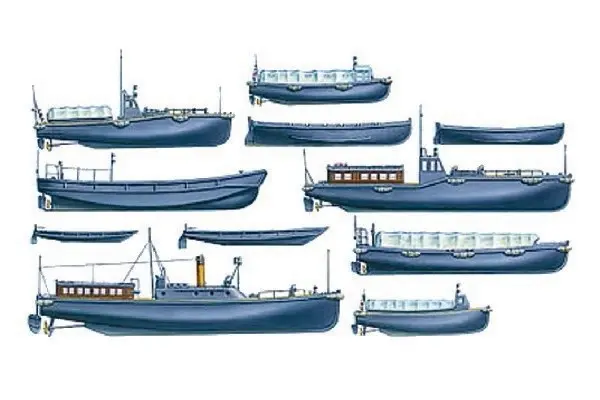 Tamiya 1/350 IJN Utility boat-sett