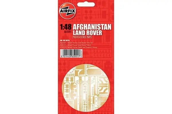 Airfix Land Rover deler med fotoetsing