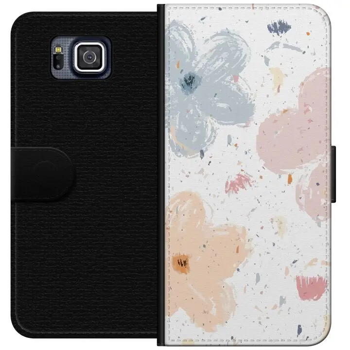 Lommeboketui til Samsung Galaxy Alpha med Blomster motiv