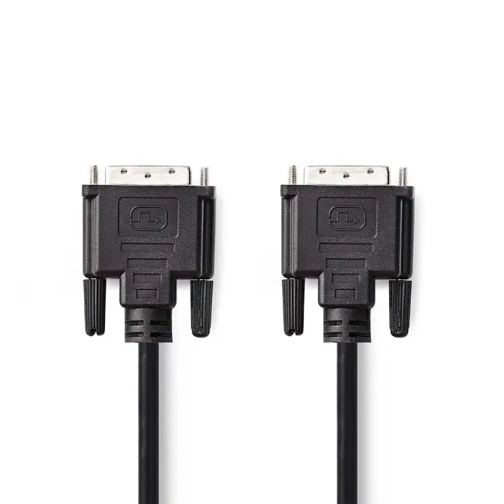 Nedis DVI-kabel | DVI-D 24+1-Pin Han | DVI-D 24+1-Pin Han | 1080p | Nikkel belagt | 10.0 m | Rett | PVC