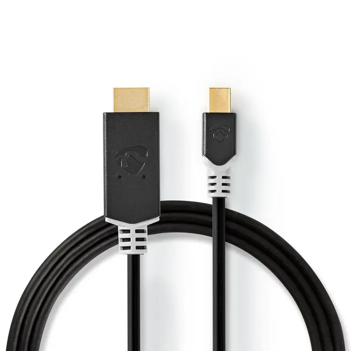 Nedis Mini Displayport-kabel | DisplayPort 1.4 | Mini DisplayPort Han | HDMI ™ -kontakt | 48 Gbps | Gull belagt | 2.00 m | Rund | PVC