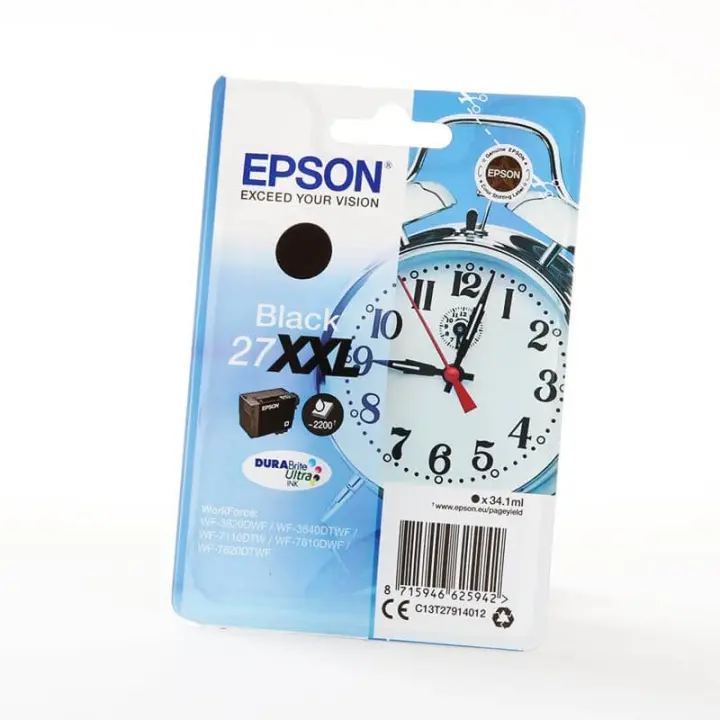 Epson Blekk C13T27914012 27XXL Svart Alarm Clock