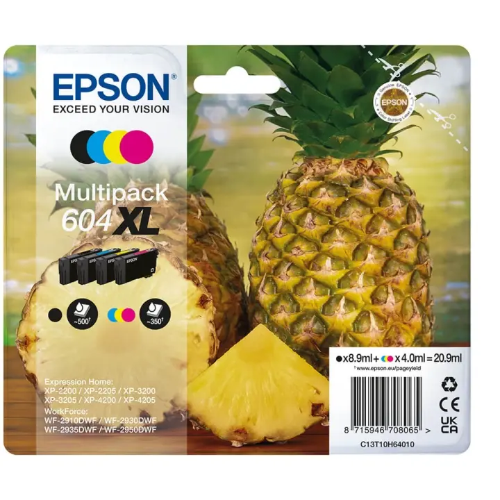 Epson Blekk C13T10H64010 604XL Multipak Ananas