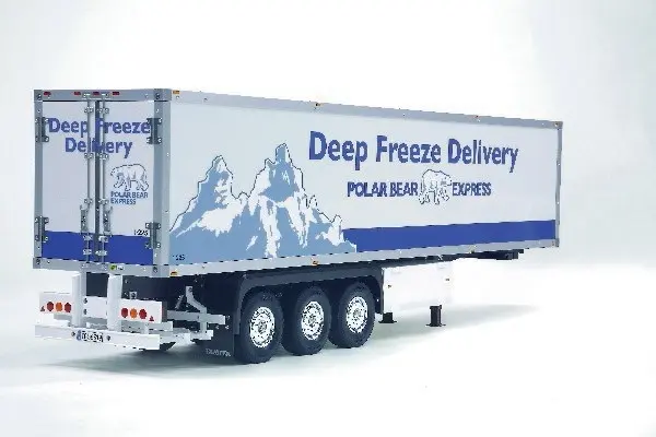 Tamiya 1/14 3-akslet kjøle- og frysetrailer