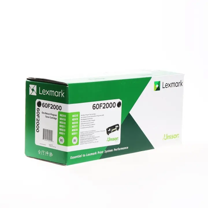 Lexmark Toner 60F2000 Svart Return