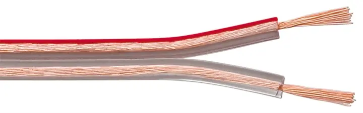 Goobay Høyttalerkabel transparent CU 100 m spole, tverrsnitt 2 x 2,5 mm²