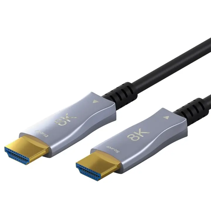 Goobay Ultrahøyhastighets optisk hybrid HDMI™-kabel med Ethernet (AOC) høyhastighetskabel, 8K @ 60 Hz/ 4K @ 120 Hz, for lange overføringsavstander, 100 m