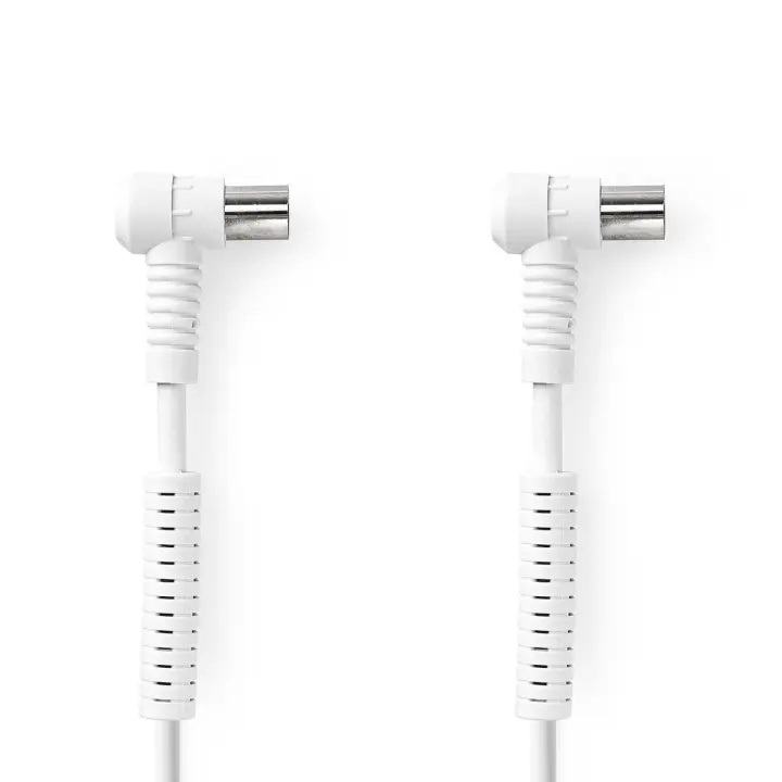 Nedis Coax Cable | IEC (Coax) Han | IEC (Coax) Hun | Nikkel belagt | 120 dB | 75 Ohm | Quad skjermet | 10.0 m | Rund | PVC