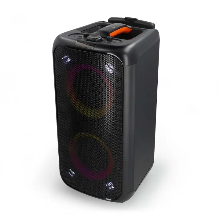 Nedis Bluetooth® Party Speaker | Batteri 1 driftstid standard bruk: 300 min | 240 W | Håndtak | Party lys | Equalizer | Oransje / Sort