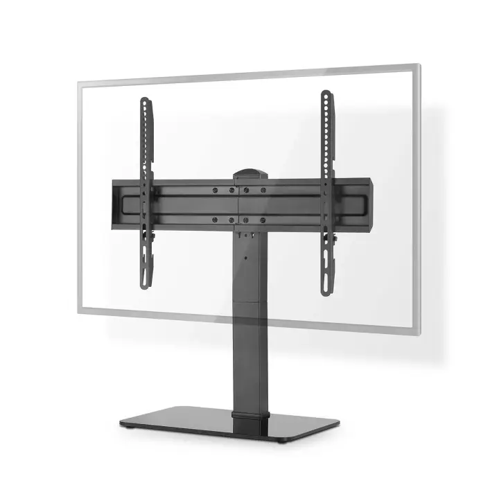 Nedis Fast TV Stand | 37 - 70 " | Maximum skjerm vekt: 40 kg | Justerbare forhåndsfikserte høyder | Herdet Glass / Stål