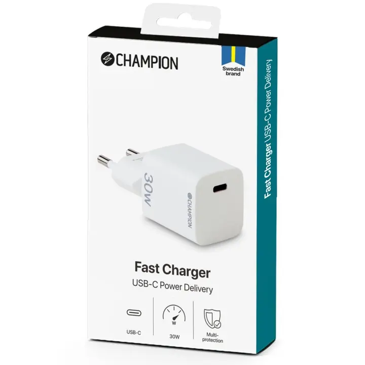 Champion Lader 30W PD Hvit