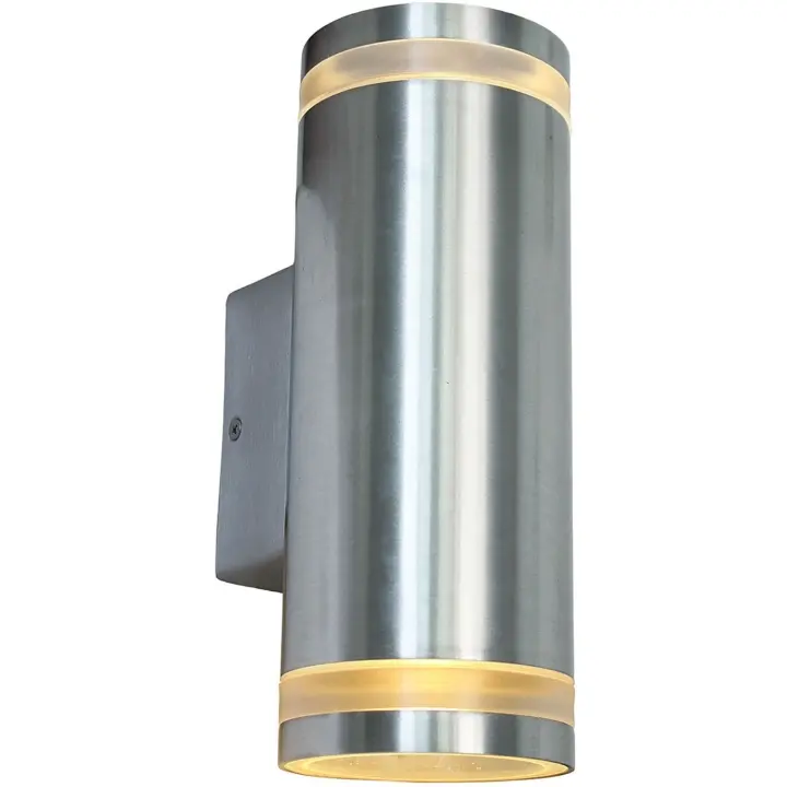 Llitt Nils II Veggarmatur 2xGU10 sokkel IP44 Aluminium