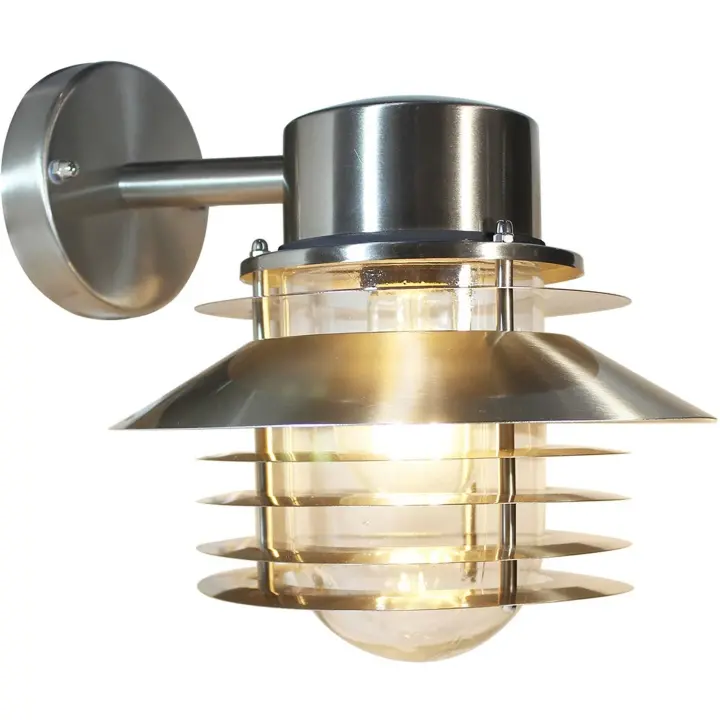Llitt Stig Down Veggarmatur E27 sokkel IP44 Aluminium