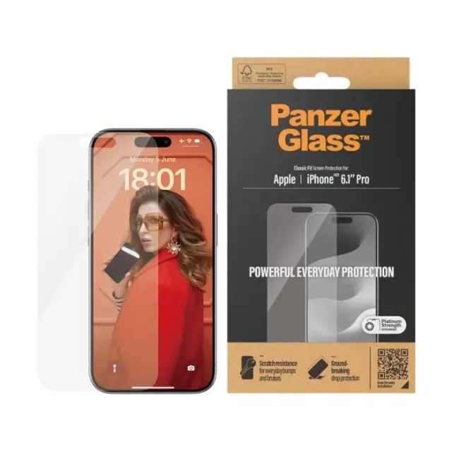 PanzerGlass Skjermbeskytter Apple iPhone 15 Pro