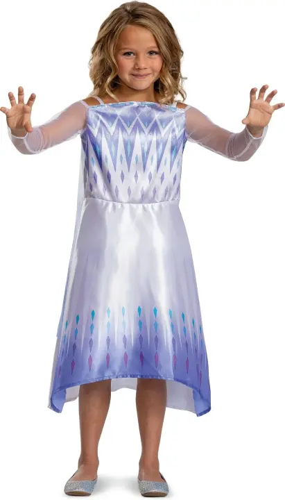Disguise Snødronning Frozen Elsa Basic Plus-kostyme, 5-6 år, 99-123 cm