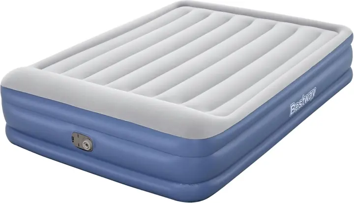 Bestway Tritech™ Luftmadrass Queen luftfylt ekstraseng, innebygd pumpe, 203 x 152 x 46 cm