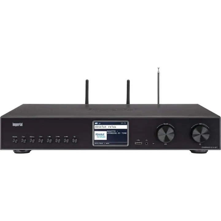 imperial DABMAN i510 BT multifunksjonell radio DAB+ / FM / Internett / Bluetooth Svart