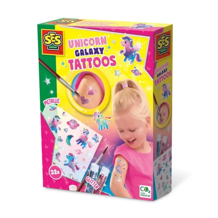 SES Creative Tatoveringer - Unicorn Galaxy - (S14764)