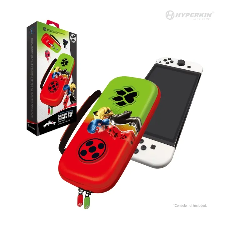 Hyperkin Offisielt Miraculous hardt bæreveske - Switch/Lite/Oled (Bug & Cat)