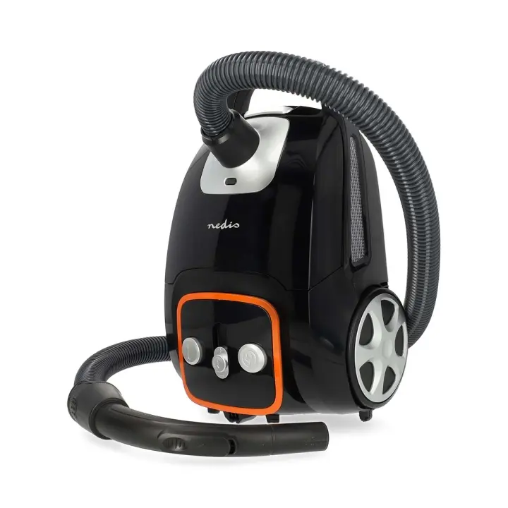 Nedis Støvsuger med pose | Med Bag | 700 W | Støvkapasitet: 3.0 l | Kombi Pensel | aksjonsradius: 9.00 m | Støvsuger sugekontroll | H13 | Antrasitt / Oransje / Sort