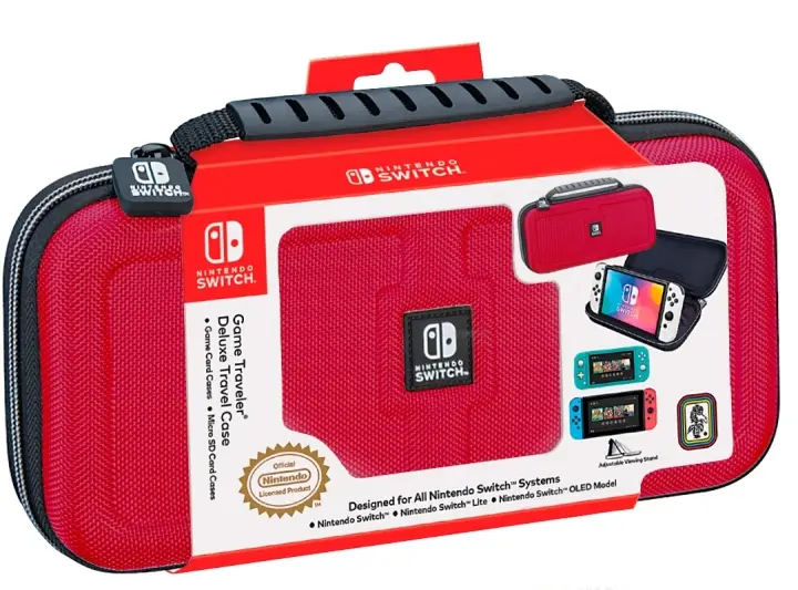 Bigben Nintendo Switch Interactive Official Deluxe reiseveske - rød