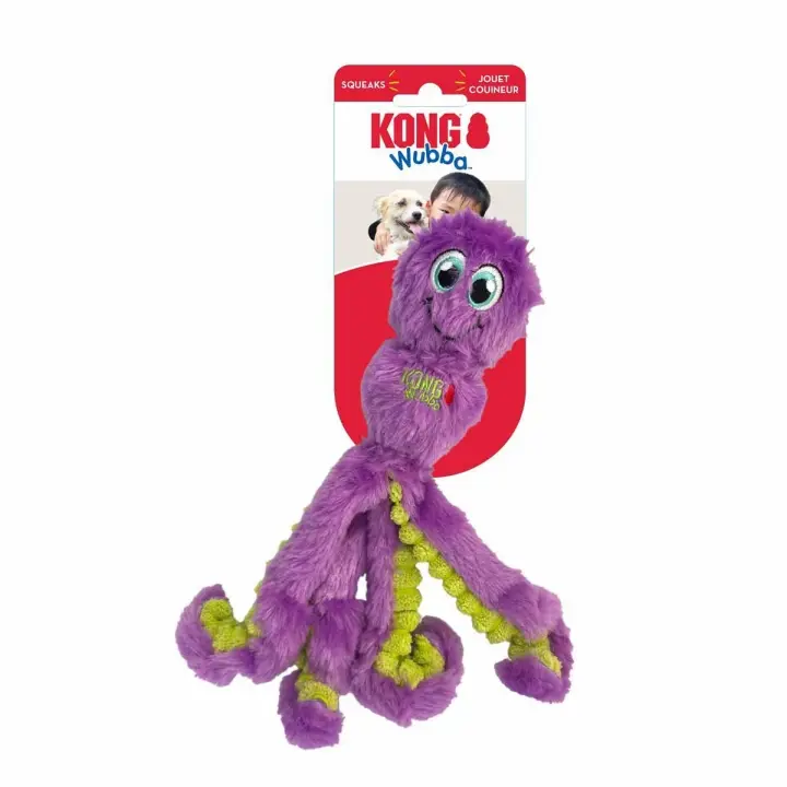 Kong Wubba blekksprut Mix L 32,5x10x7,5 cm