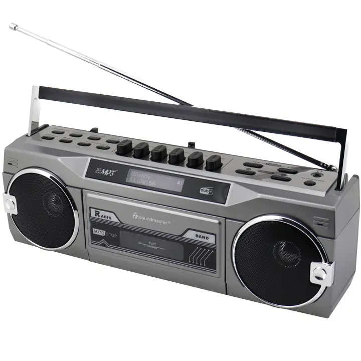 Soundmaster Kassettradio Stereo Bluetooth SRR80TI Sølv