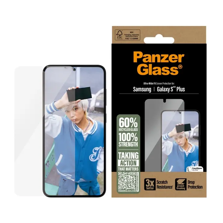 PanzerGlass - Skjermbeskytter Galaxy S25 Plus, UWF