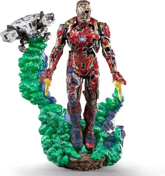 IronStudios - Marvel Spider-Man Langt hjemmefra: Deluxe BDS 1:10 kunstskala statue - Iron Man Illusion