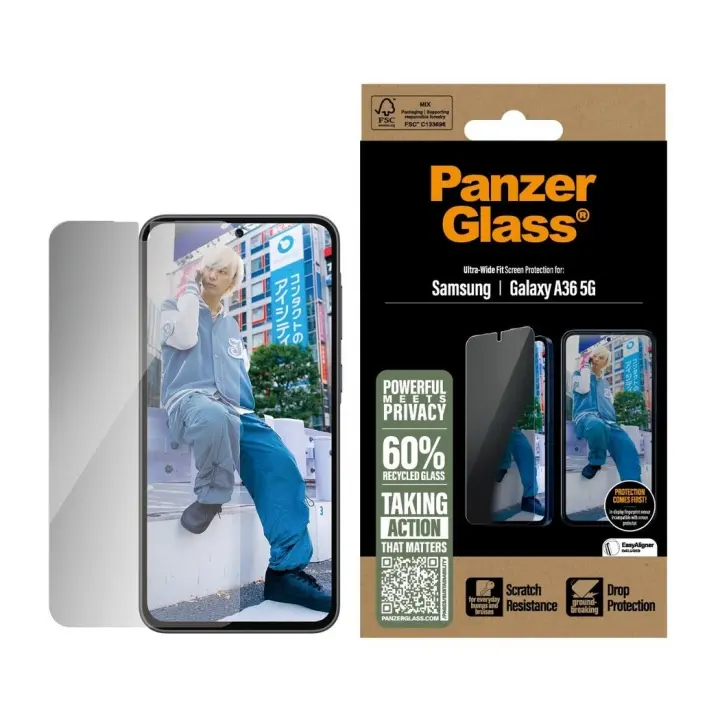 PanzerGlass - Skjermbeskytter for personvern Galaxy new A35 5G Ultra UWF