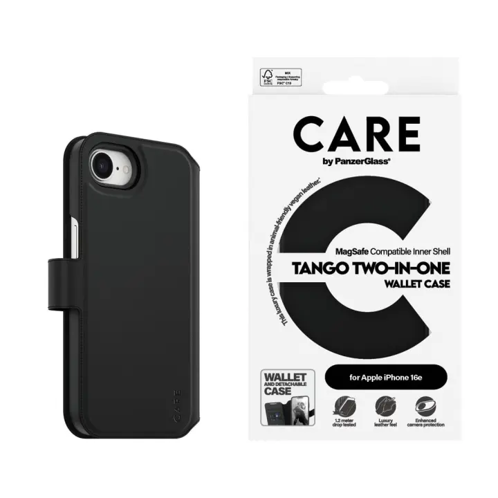 PanzerGlass CARE by PanzerGlass - Etui - To-i-ett lommebok - iPhone 16e