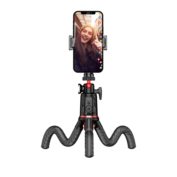 Rollei Fleksibelt stativ i Monkeypod I Easy Creator - Høyde: 25 cm (min) til 46 cm (maks)