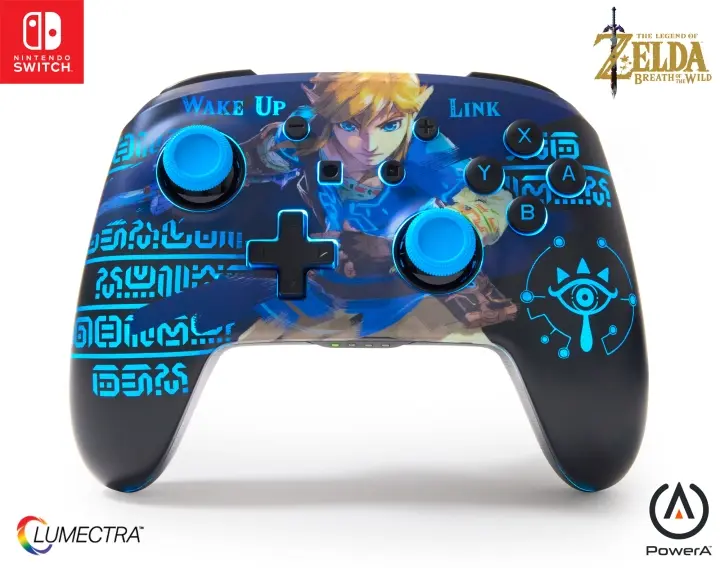 PowerA Forbedret trådløs kontroller med Lumectra etset - Wake Up Link (Nintendo Switch)