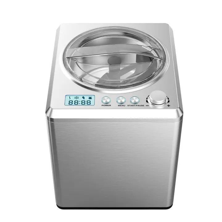 MELISSA Iskremmaskin 2L 180W børstet rustfritt stål