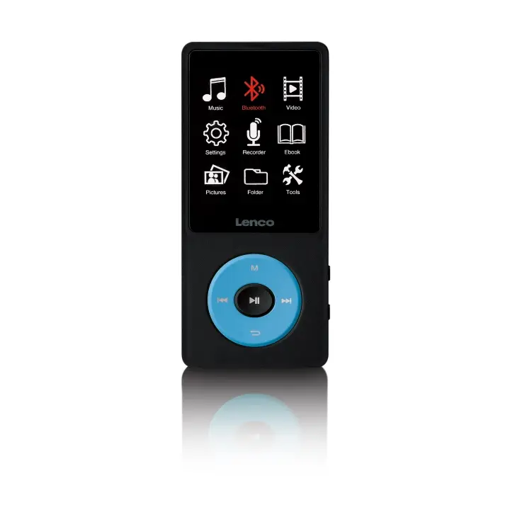Lenco MP3/MP4-spiller med Bluetooth® og 8 GB internminne Blå