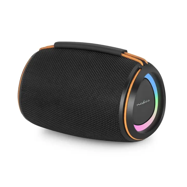 Nedis Bluetooth® Speaker | 360 min | Håndholdt design | 40 W | Mono | Bærbar / Hjem / Utendørs | Linkable | Oransje / Sort