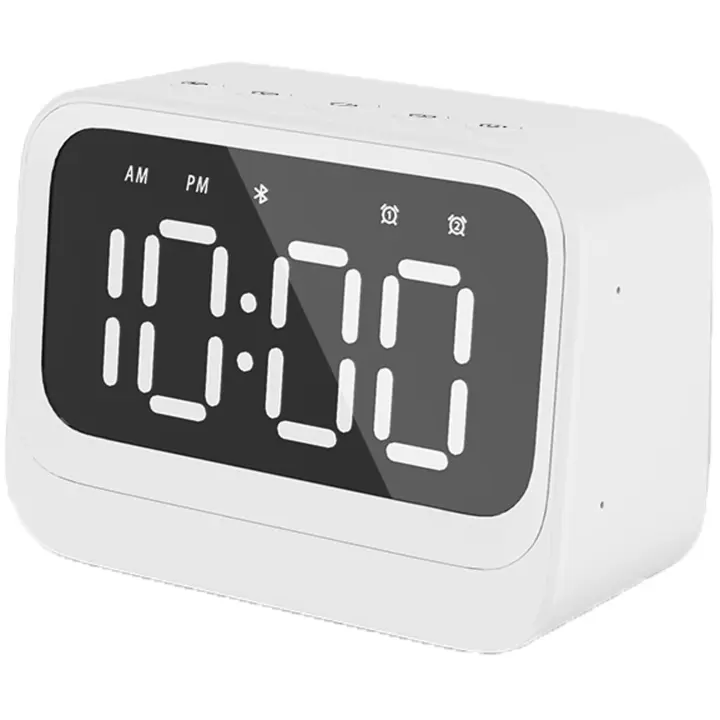 Denver Klocka Alarm Bluetooth-högtalare Vit